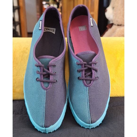 NWOB Camper Twins Siesta Sneakers Womens 6.5 / 37EU Canvas Artsy Fun Colorful - Picture 3 of 10